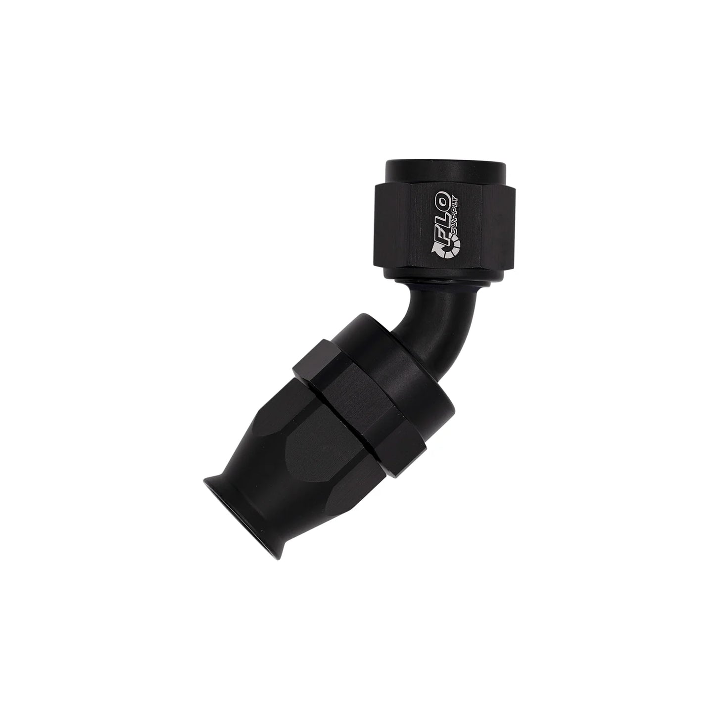 AN PTFE 45 Degree Swivel Hose End