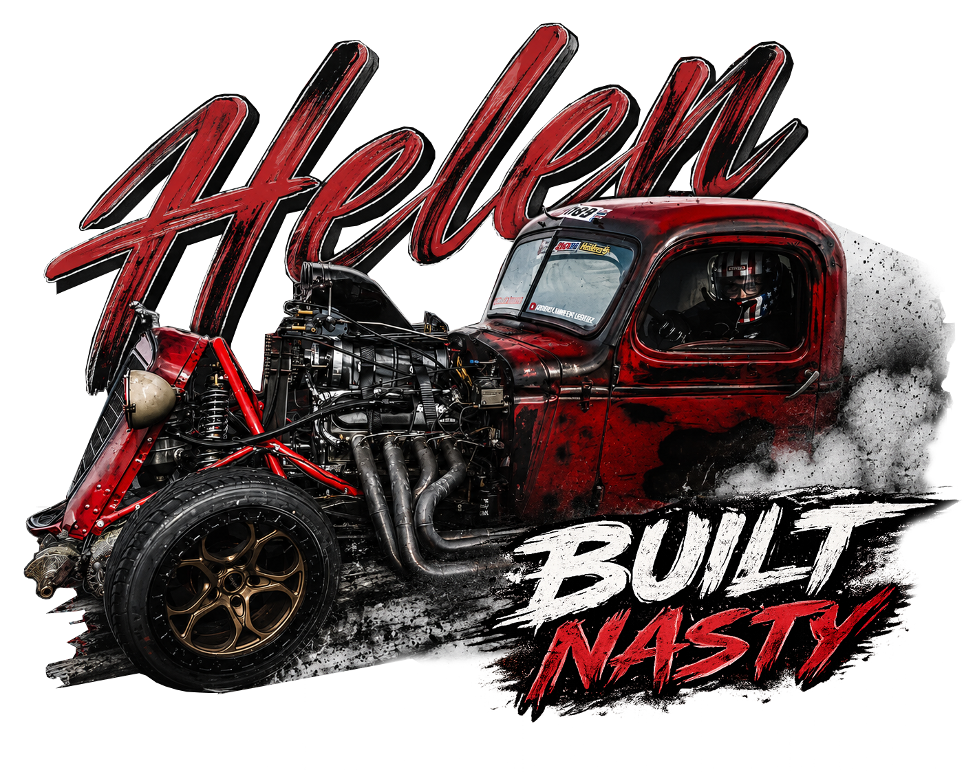 "Helen" The Burnout Rat Rod Shirt
